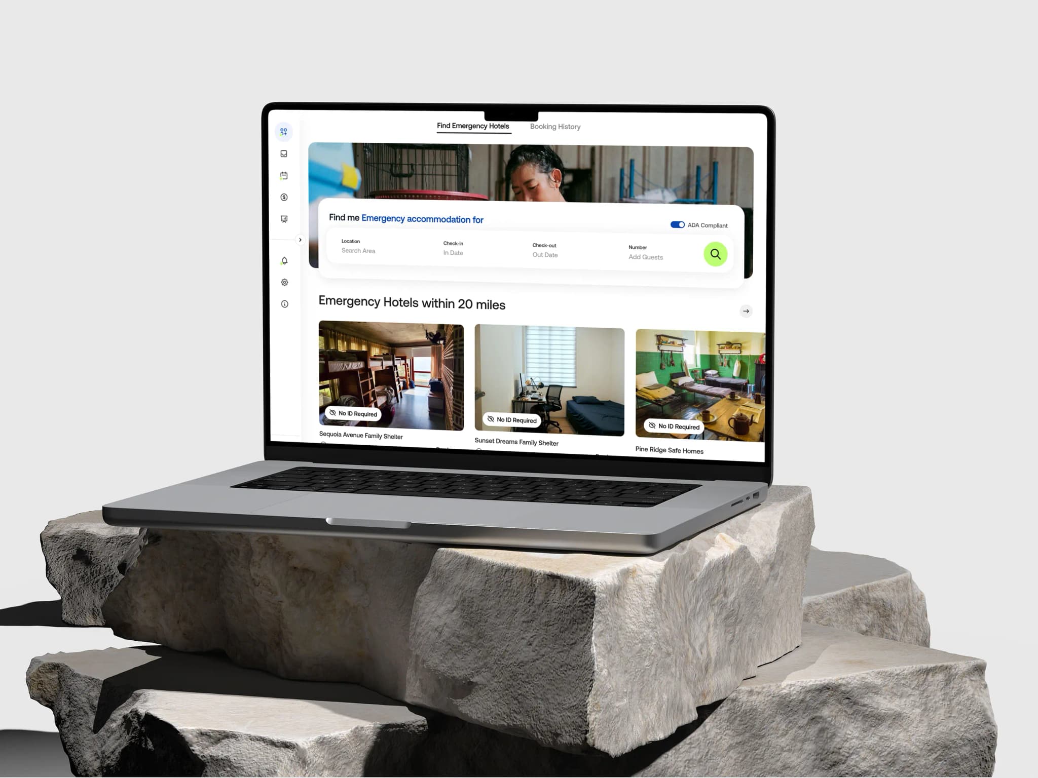 Project: Emergency Hotel Booking Platform for a US Social Service Company